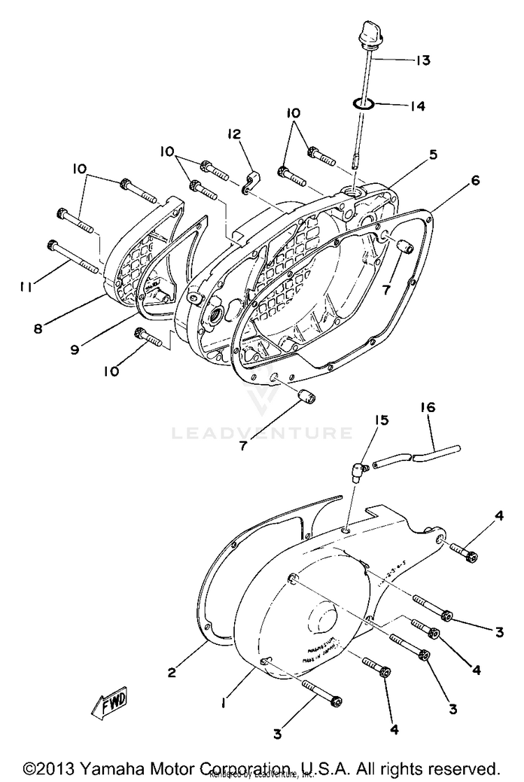 Crankcase Cover Schematic