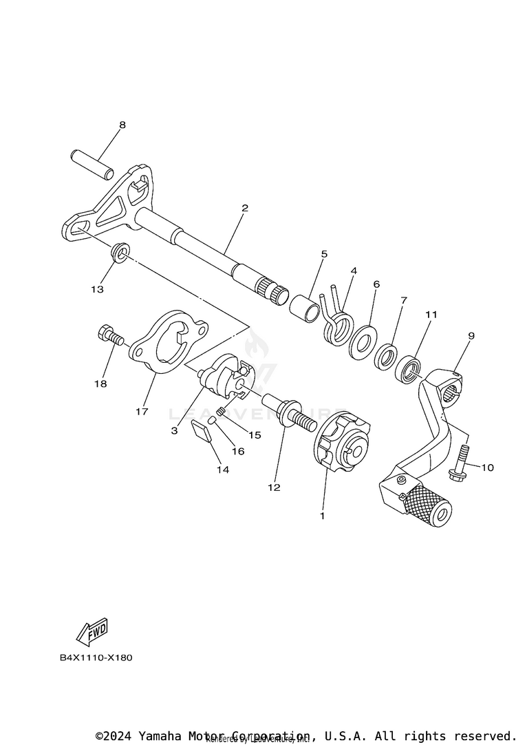 Shift Shaft Schematic