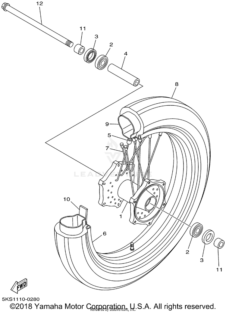 Front Wheel Schematic