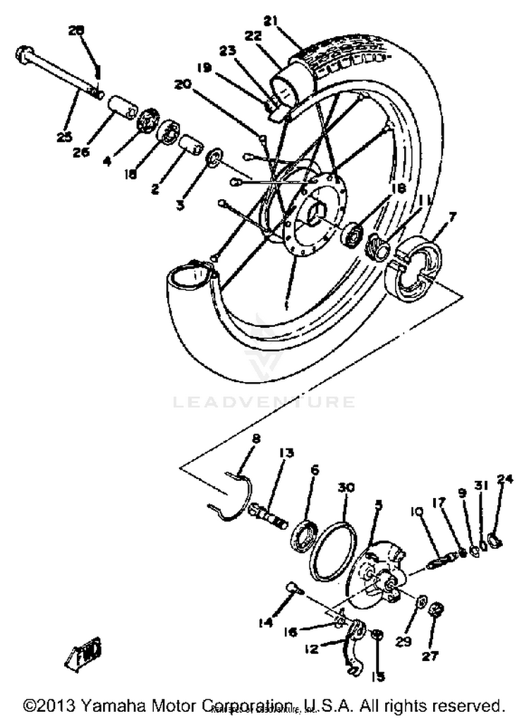 Front Wheel Schematic