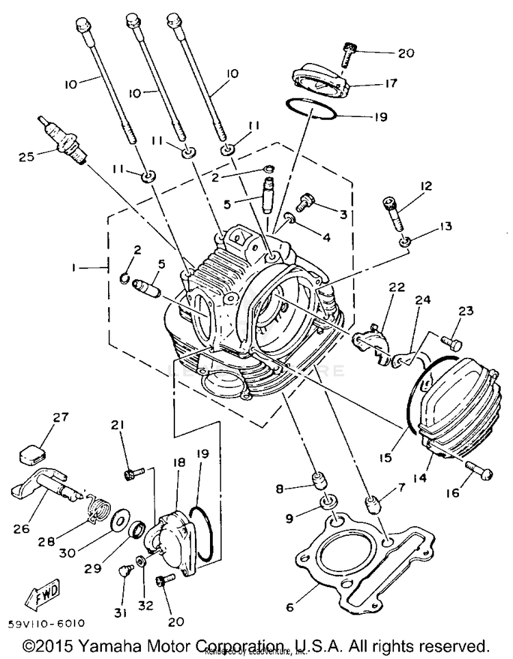 Cylinder Head Schematic