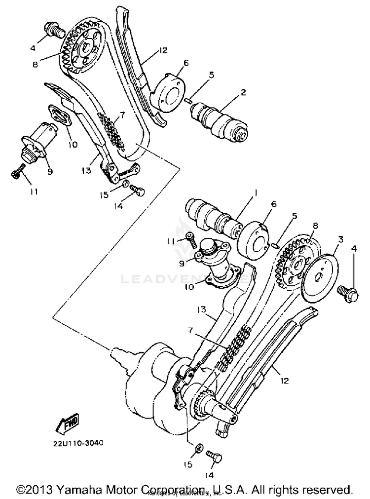 Camshaft Chain Schematic