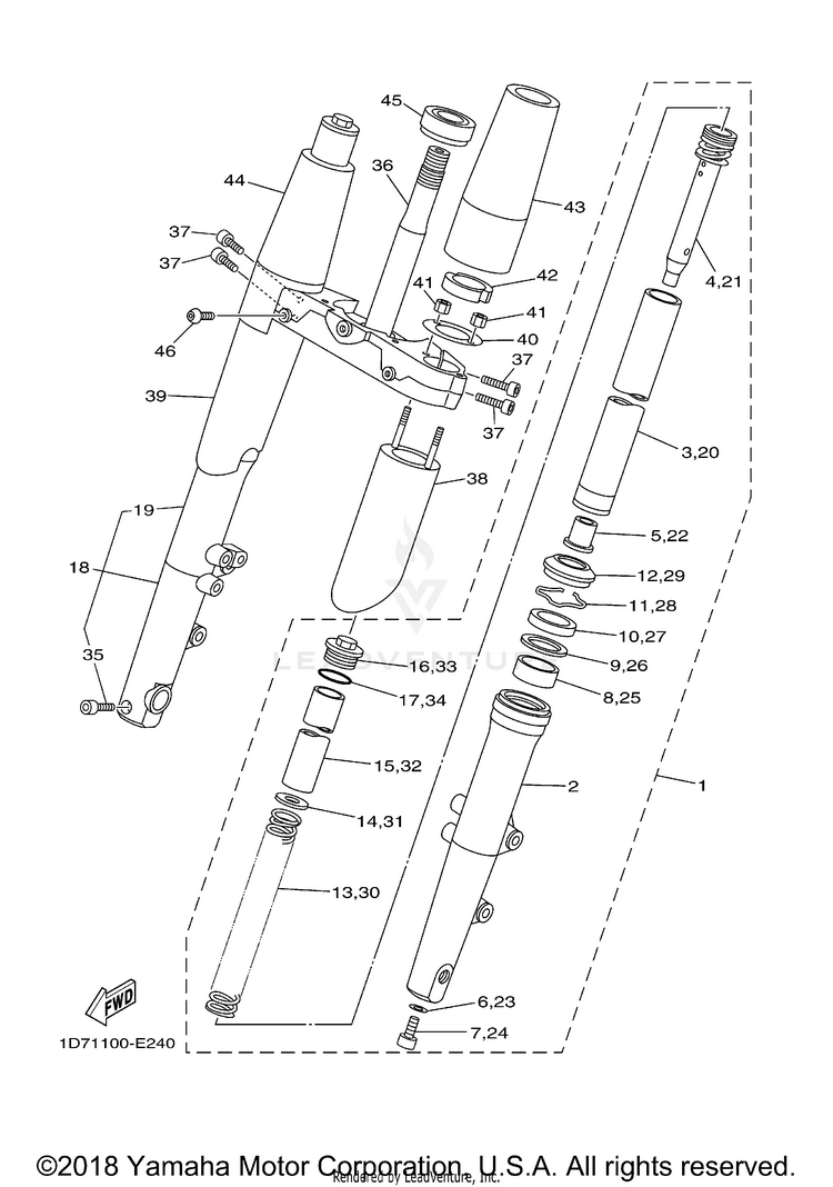 Front Fork Schematic
