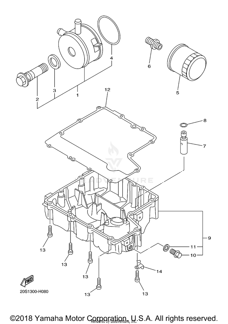 Oil Cleaner FZ6R - FZ6RACB - 2011 Schematic