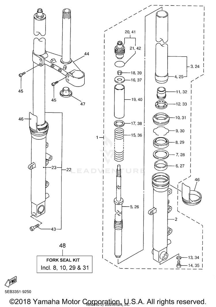Front Fork Schematic