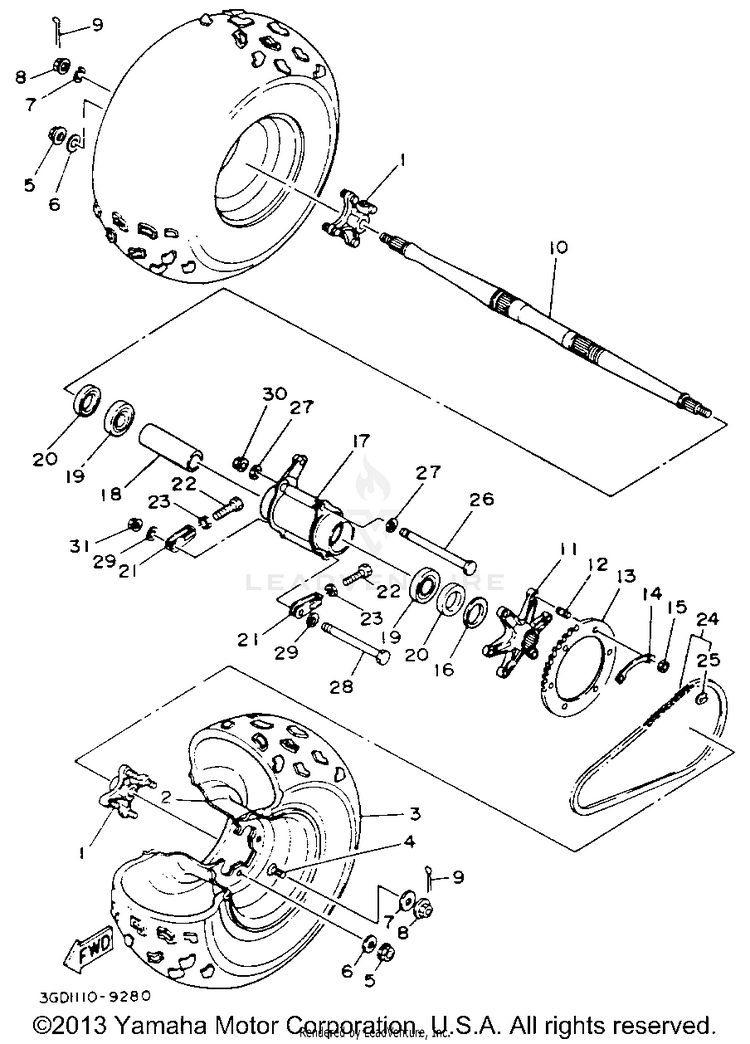 Rear Wheel Schematic