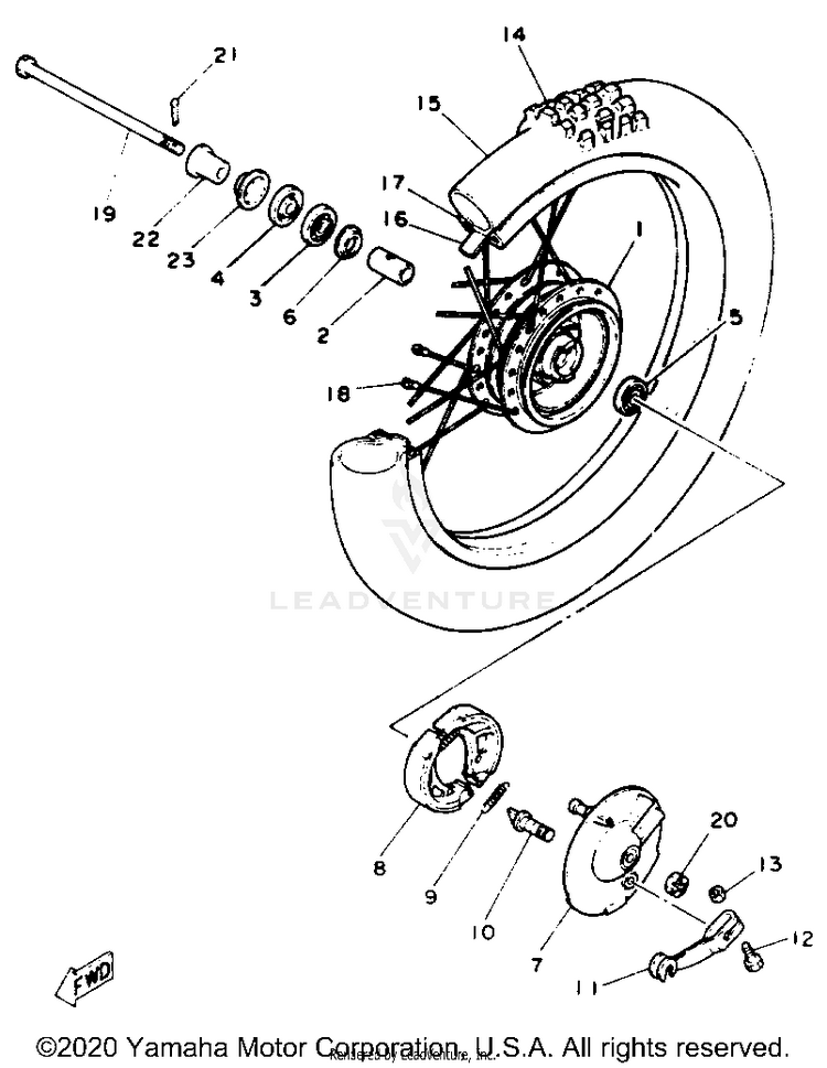 Front Wheel Schematic