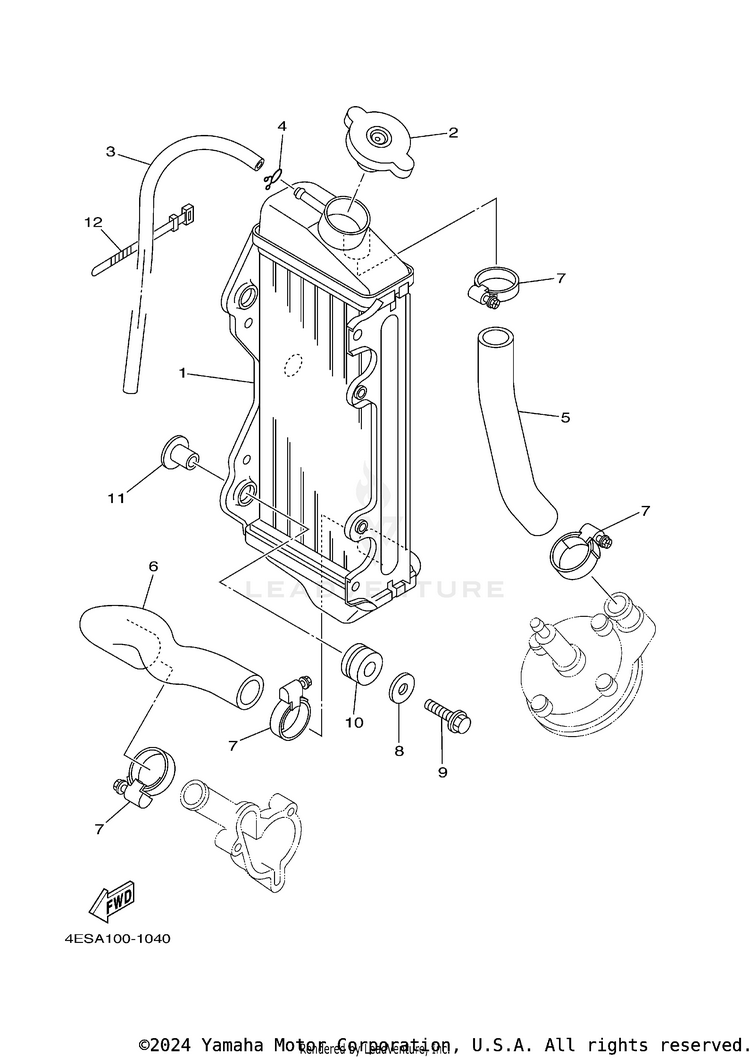 Radiator Hose Schematic