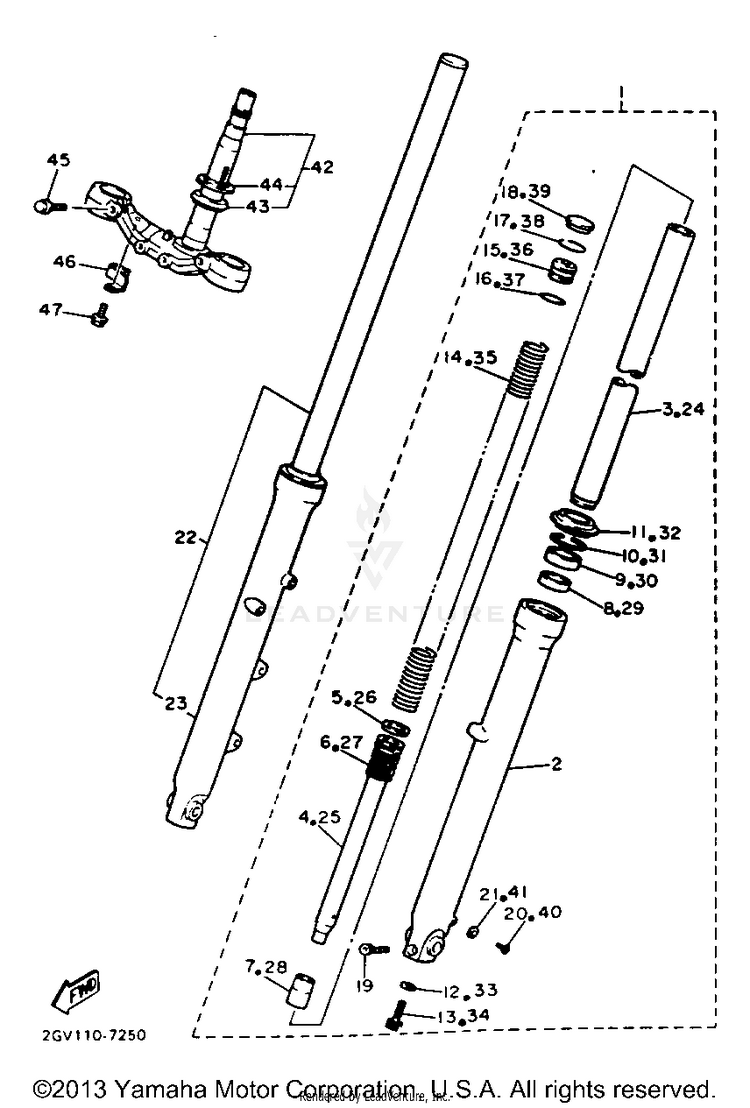 Front Fork Schematic