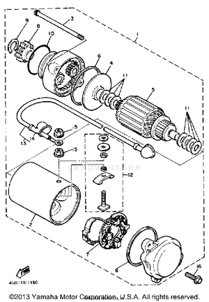 Starting Motor Schematic