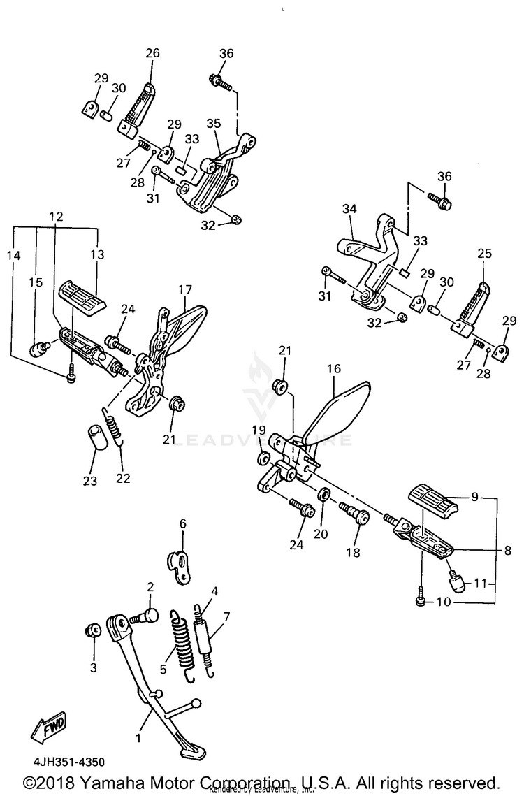 Stand Footrest Schematic