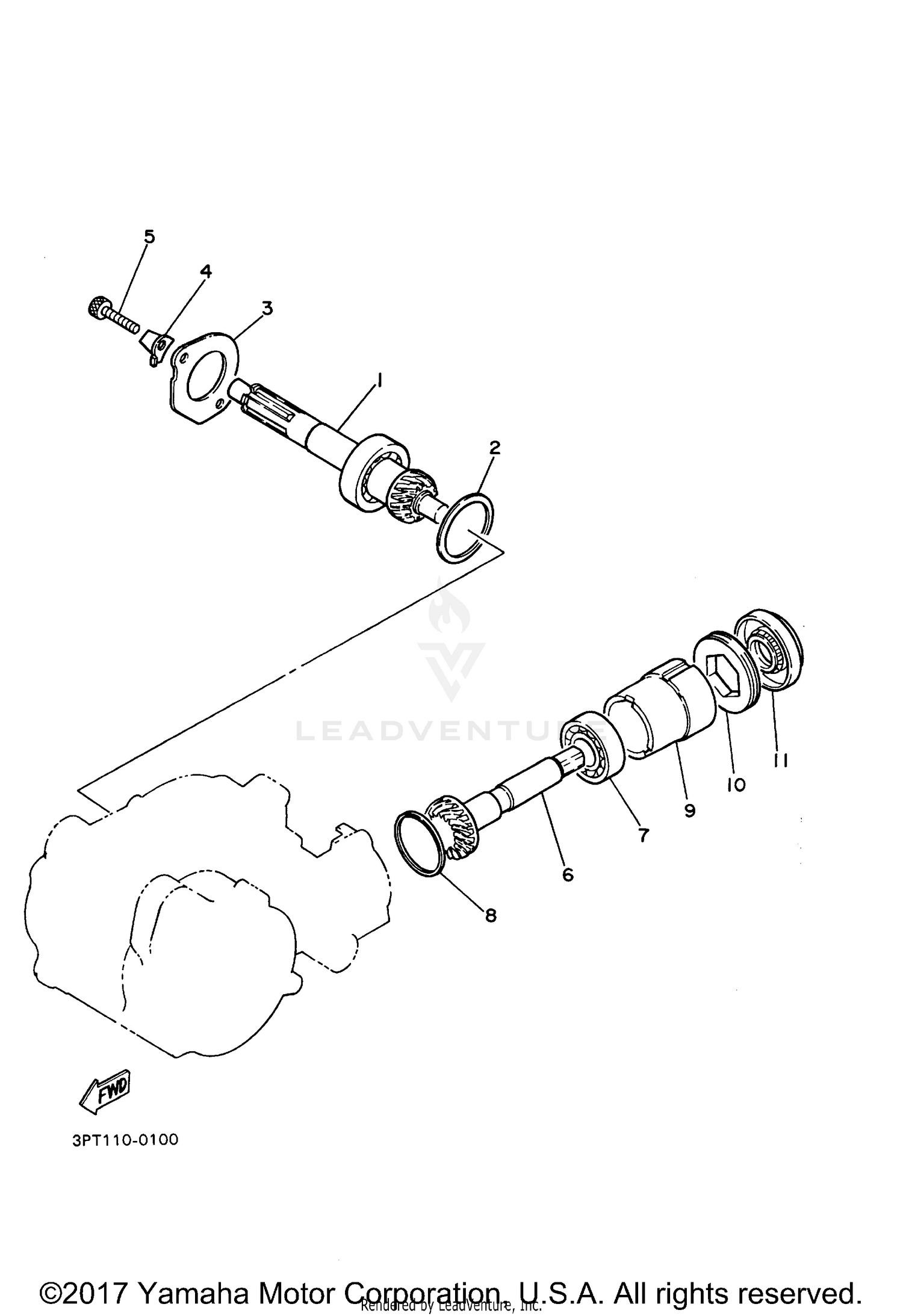 2018 Yamaha Pw50 Pw50j2 Transmission Parts Oem Diagram For Motorcycles