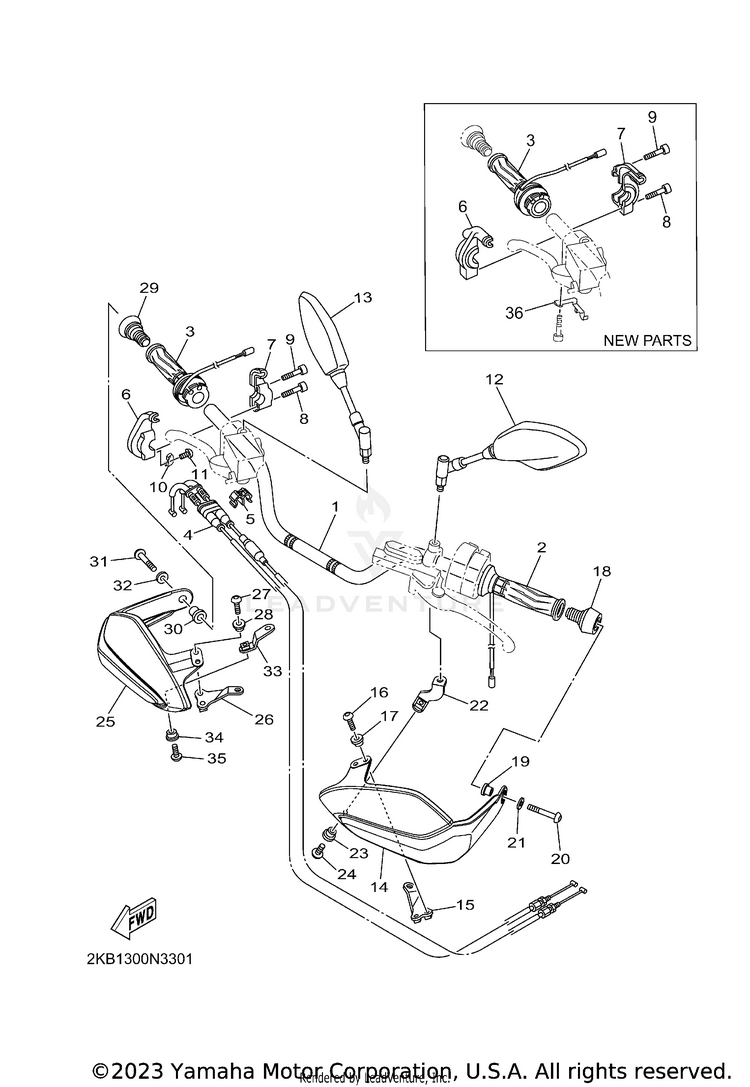 Steering Handle Cable Schematic