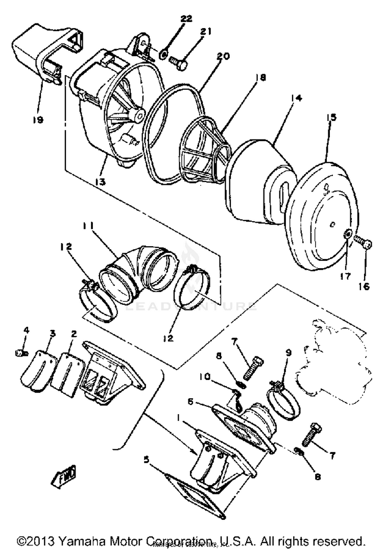 Intake Mx100h - J - K Schematic