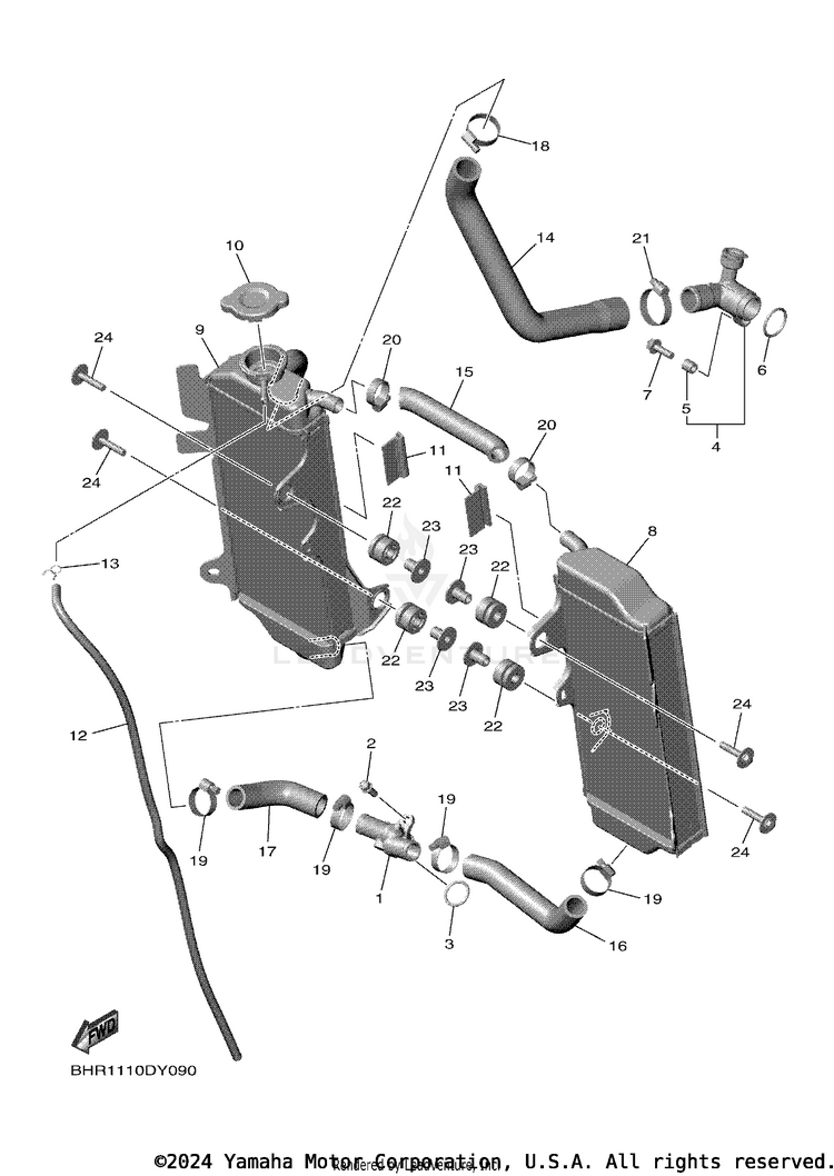 Radiator & Hose Schematic