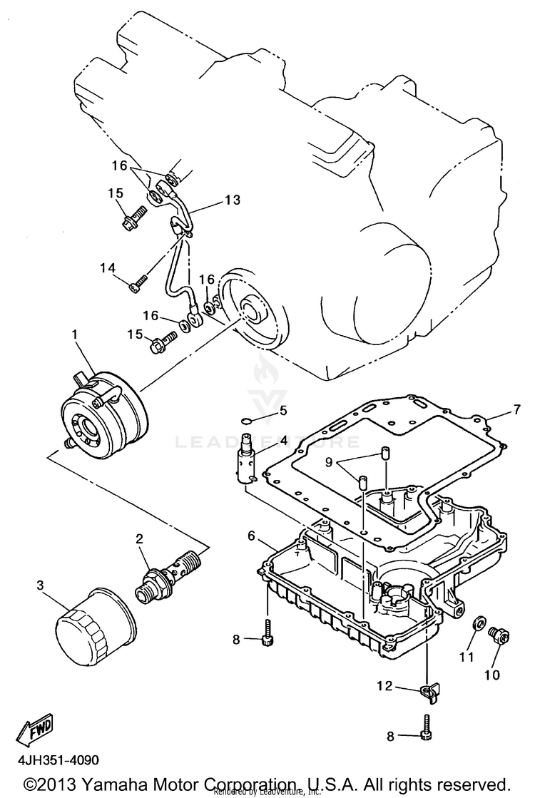 Oil Cooler Schematic