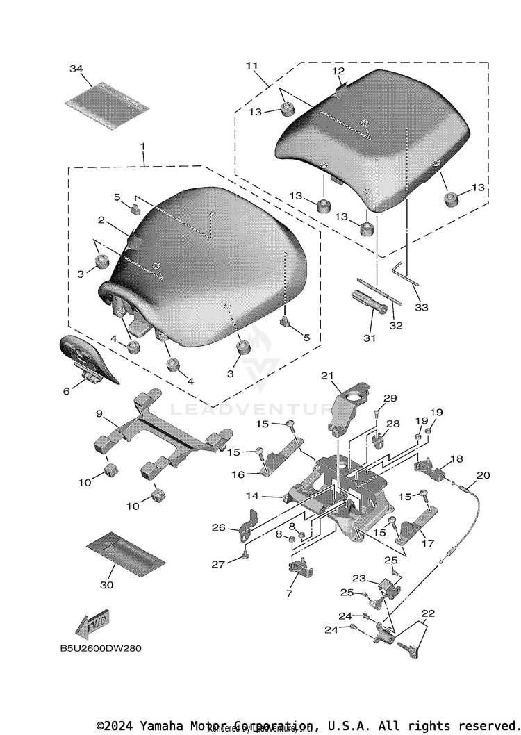 Seat TRACER 9 GT - MTT9GTNCR - 2022 Schematic