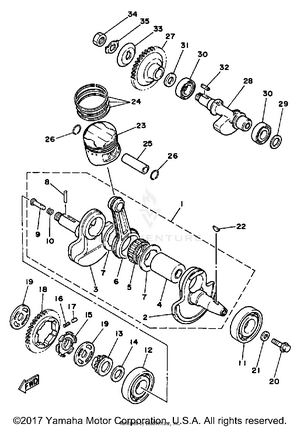 Crankshaft Piston Schematic