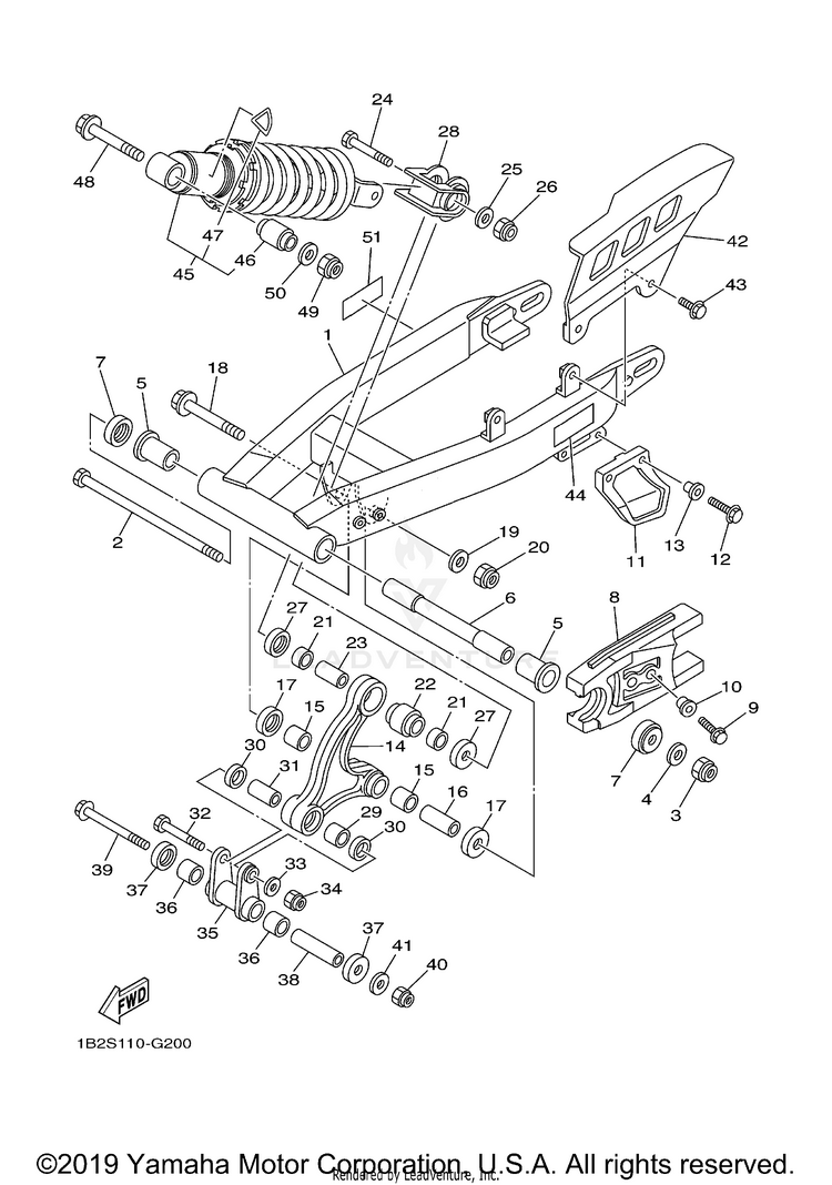 Rear Arm Suspension Ex 1b2s Schematic