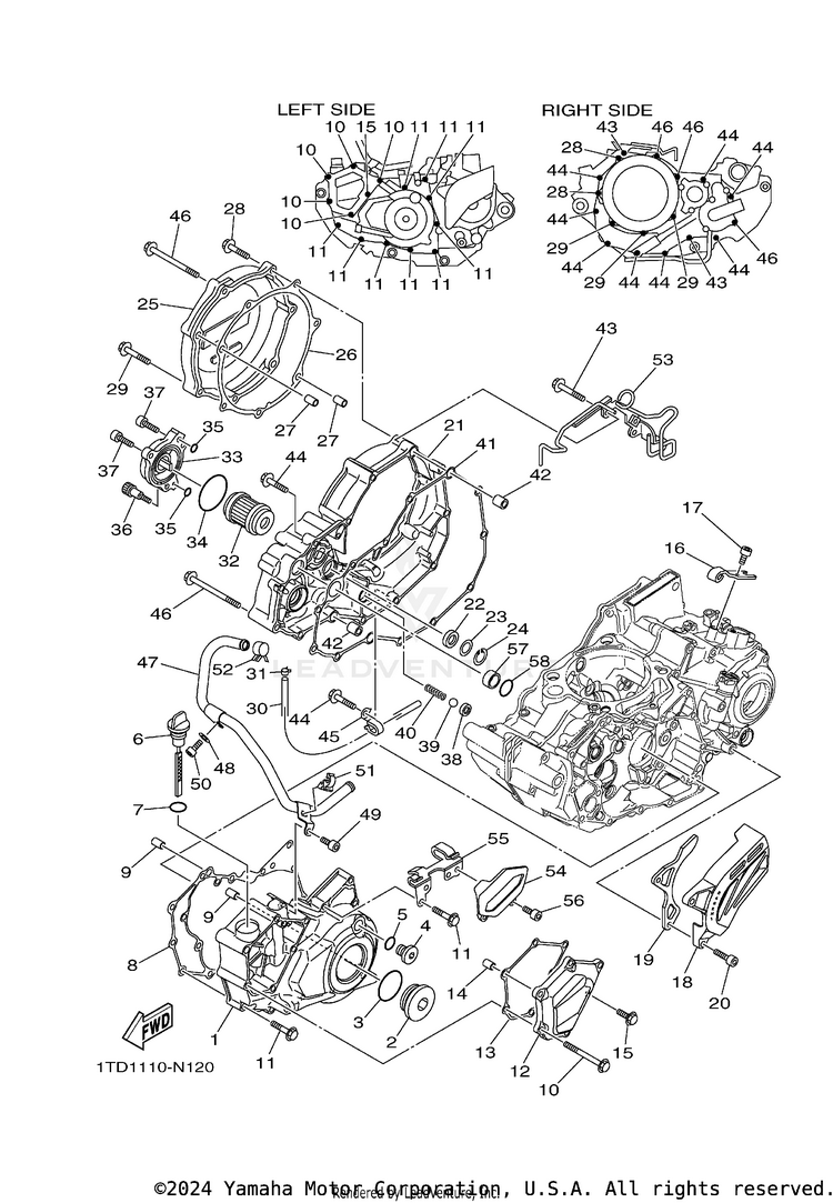 Crankcase Cover 1 Schematic