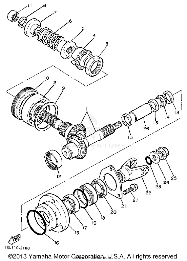 Middle Drive Gear Schematic