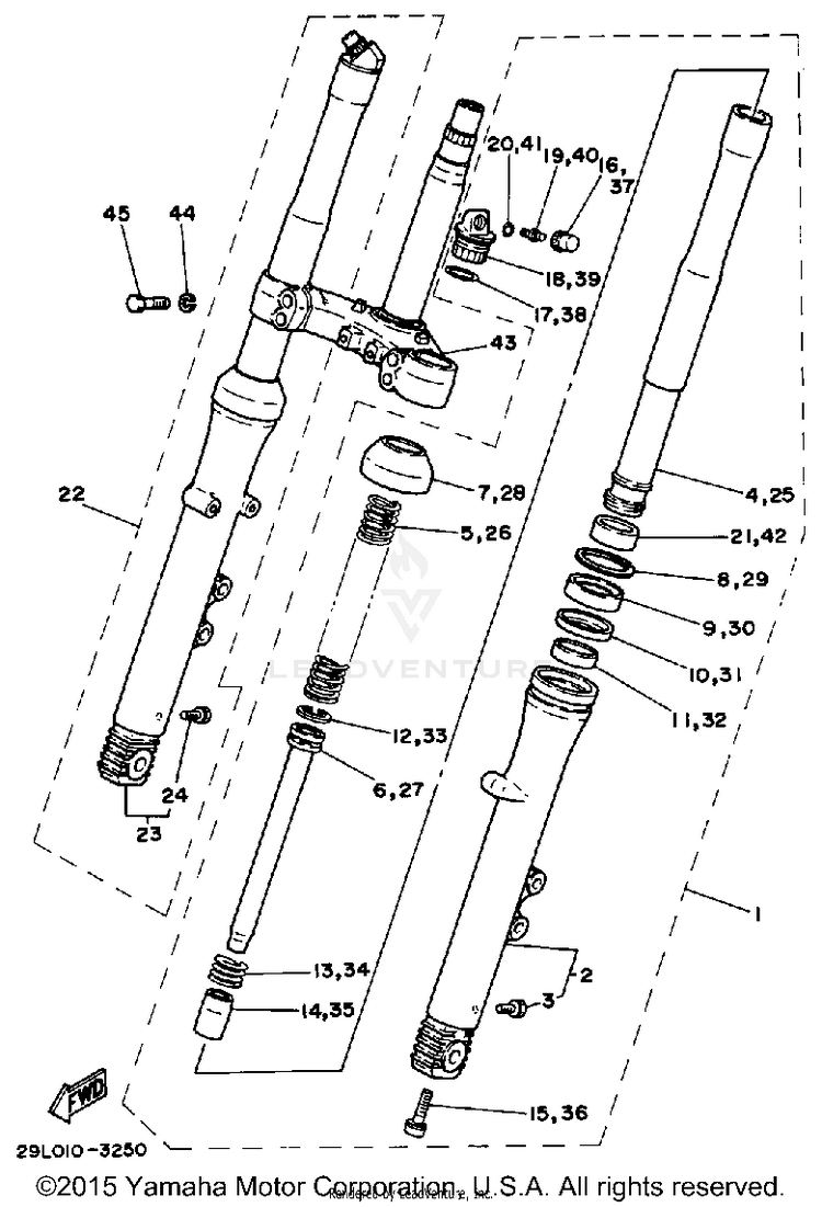 Front Fork Schematic