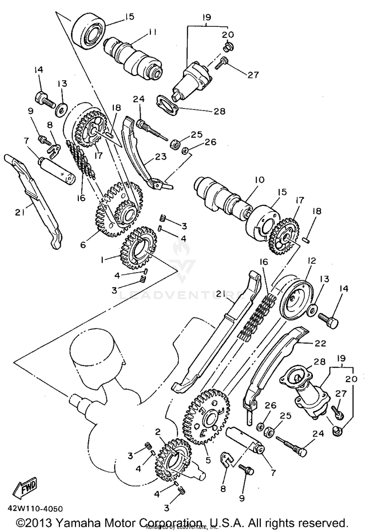 Camshaft Chain Schematic