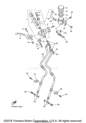 Front Master Cylinder Schematic