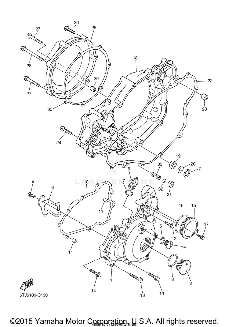 Crankcase Cover 1 Schematic