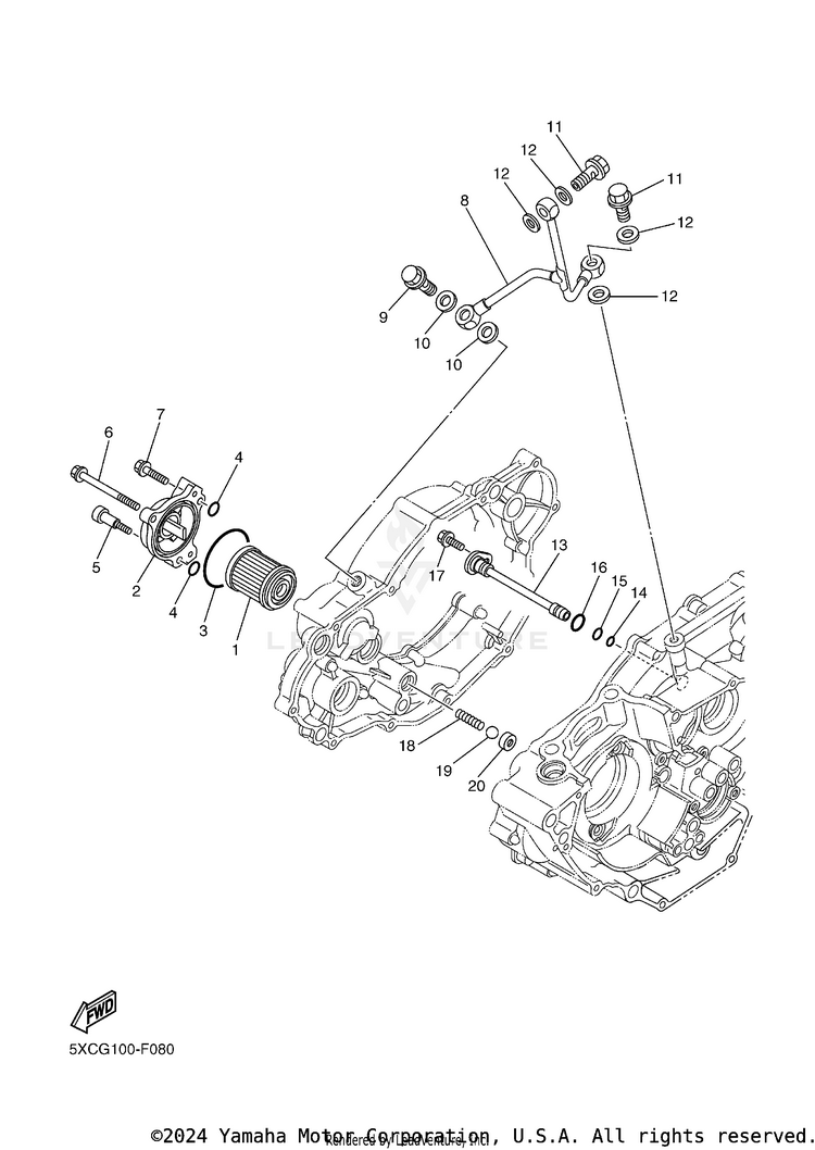 Oil Cleaner YZ250FB - YZ250FBL - 2012 Schematic