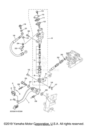 Rear Master Cylinder Schematic