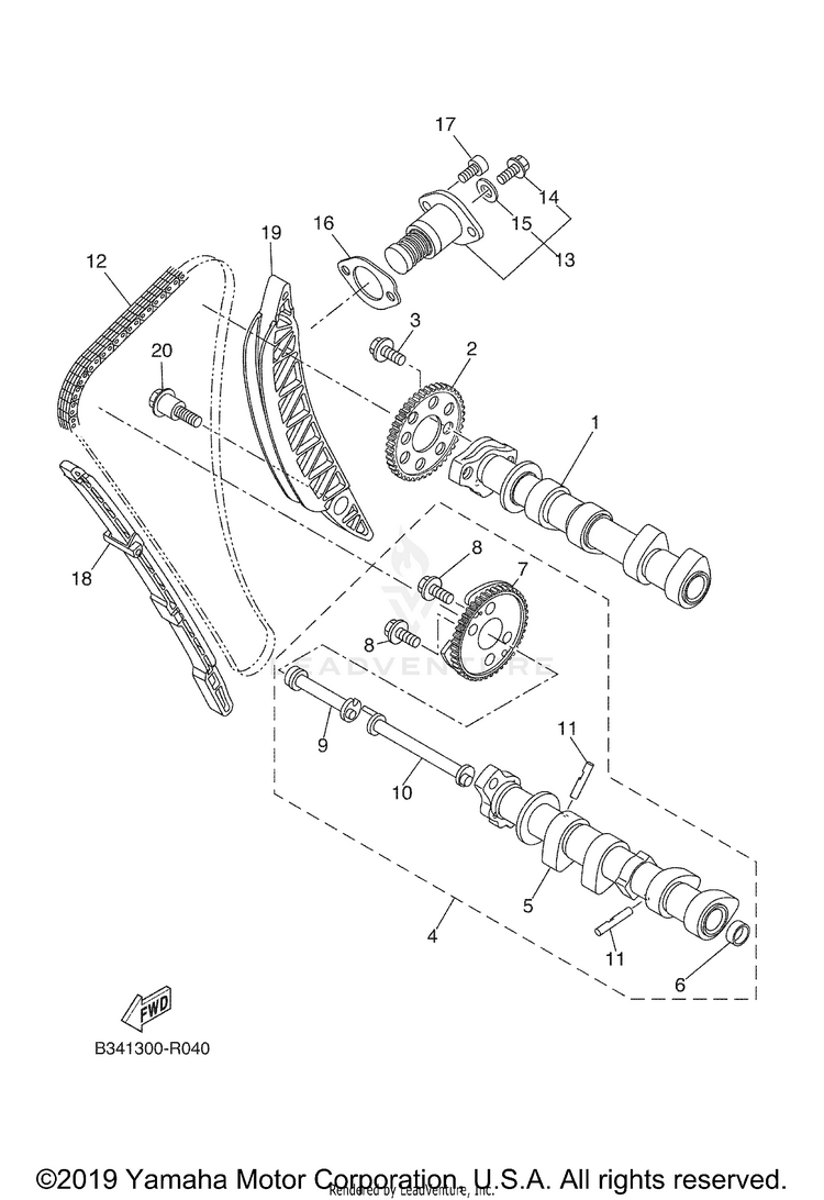 Camshaft Chain Schematic