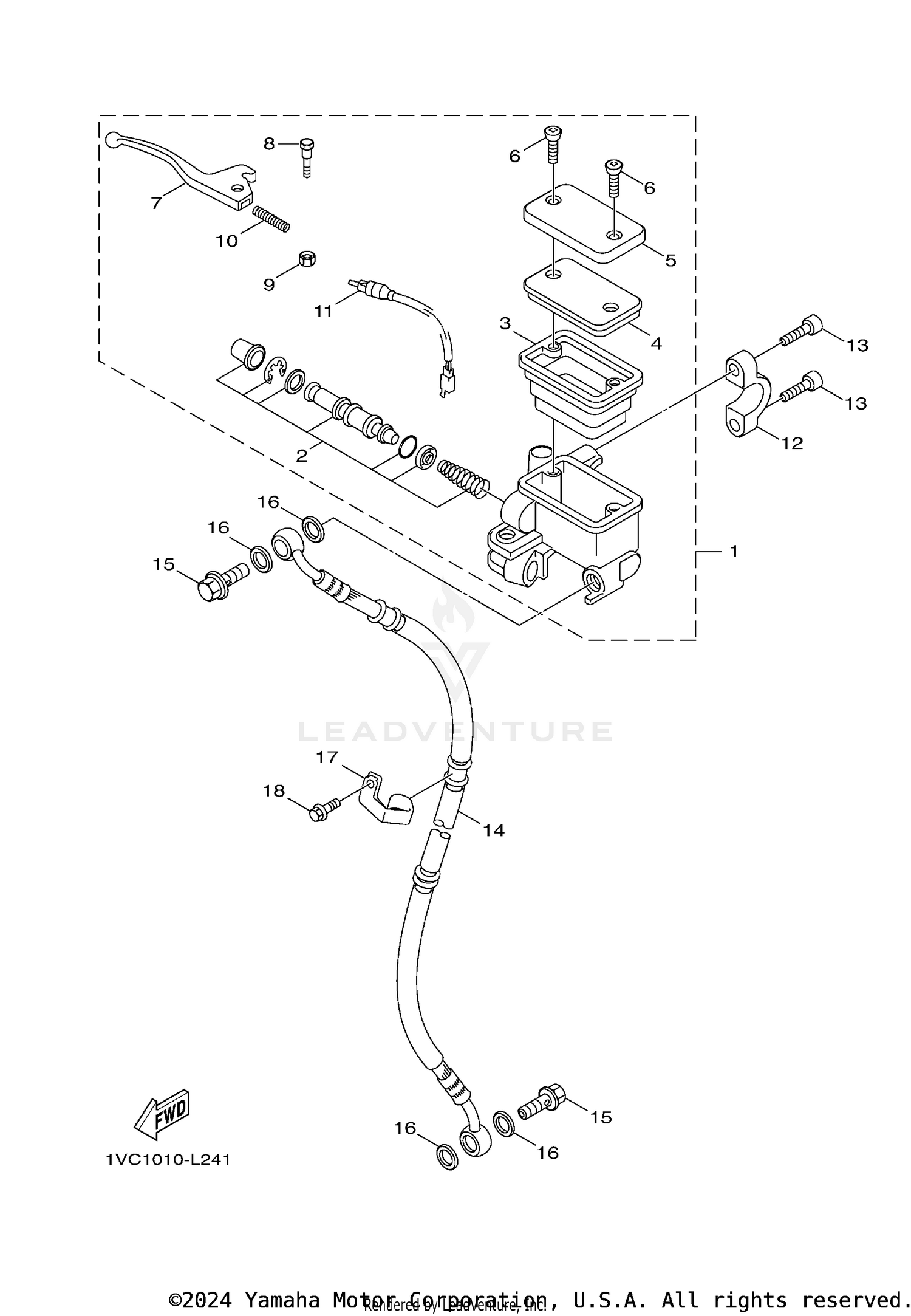 FRONT MASTER CYLINDER