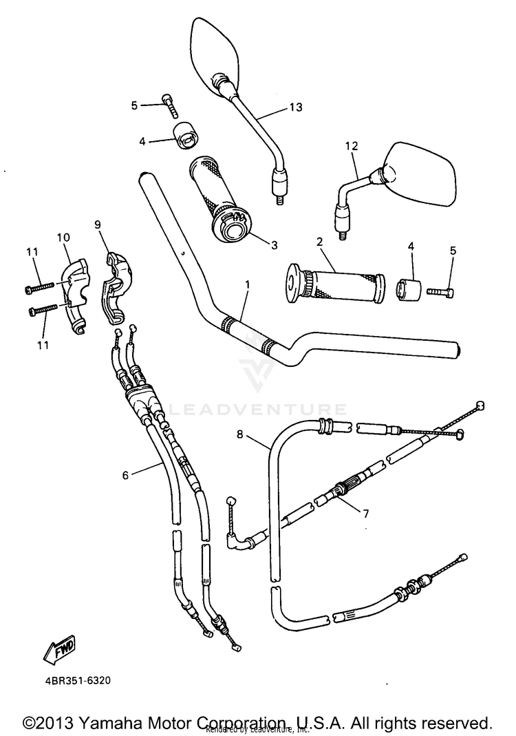 Steering Handle Cable Schematic