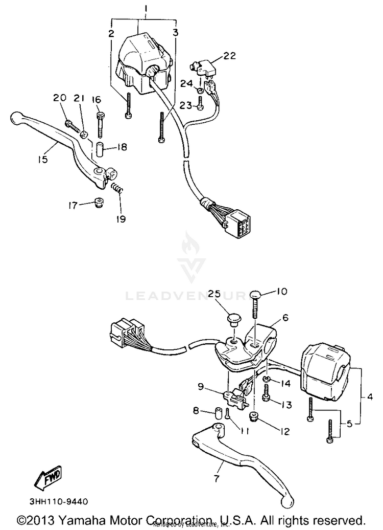 Handle Switch Lever Schematic