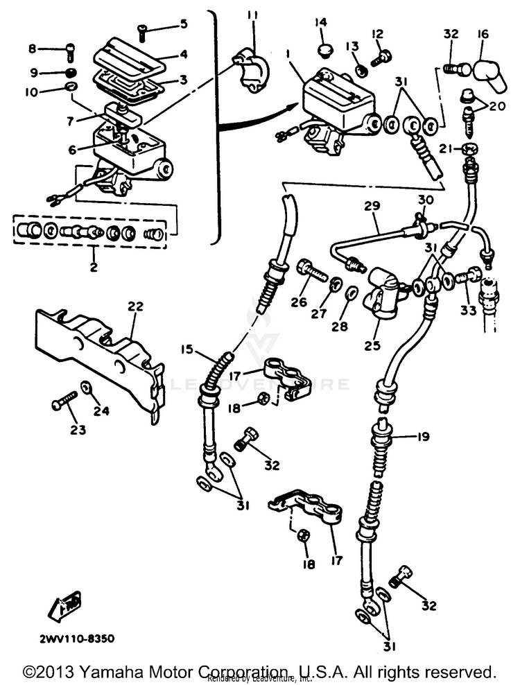 Front Master Cylinder 1 Schematic