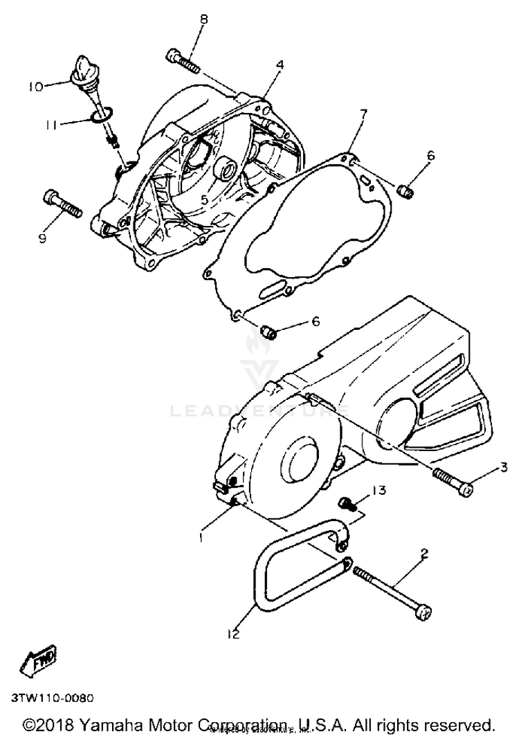 Crankcase Cover 1 Schematic