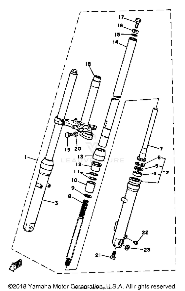 Front Fork Schematic
