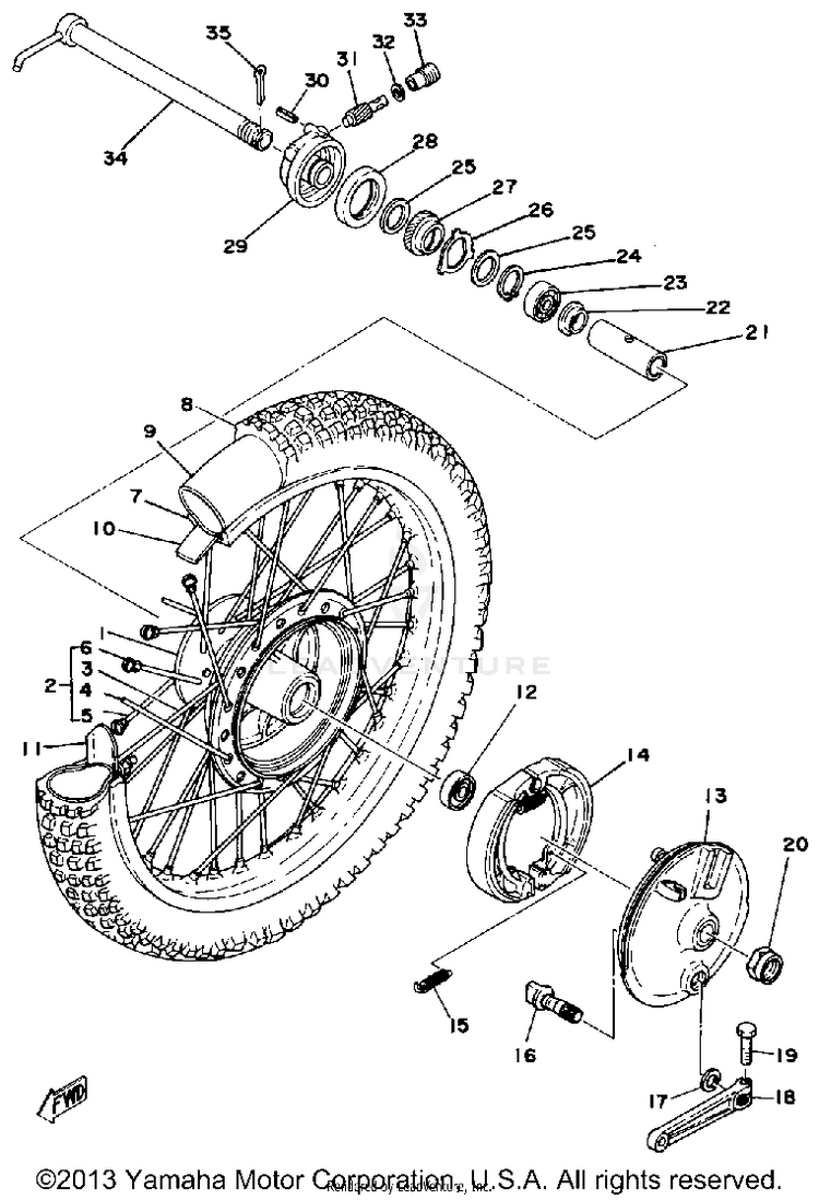 Front Wheel Schematic