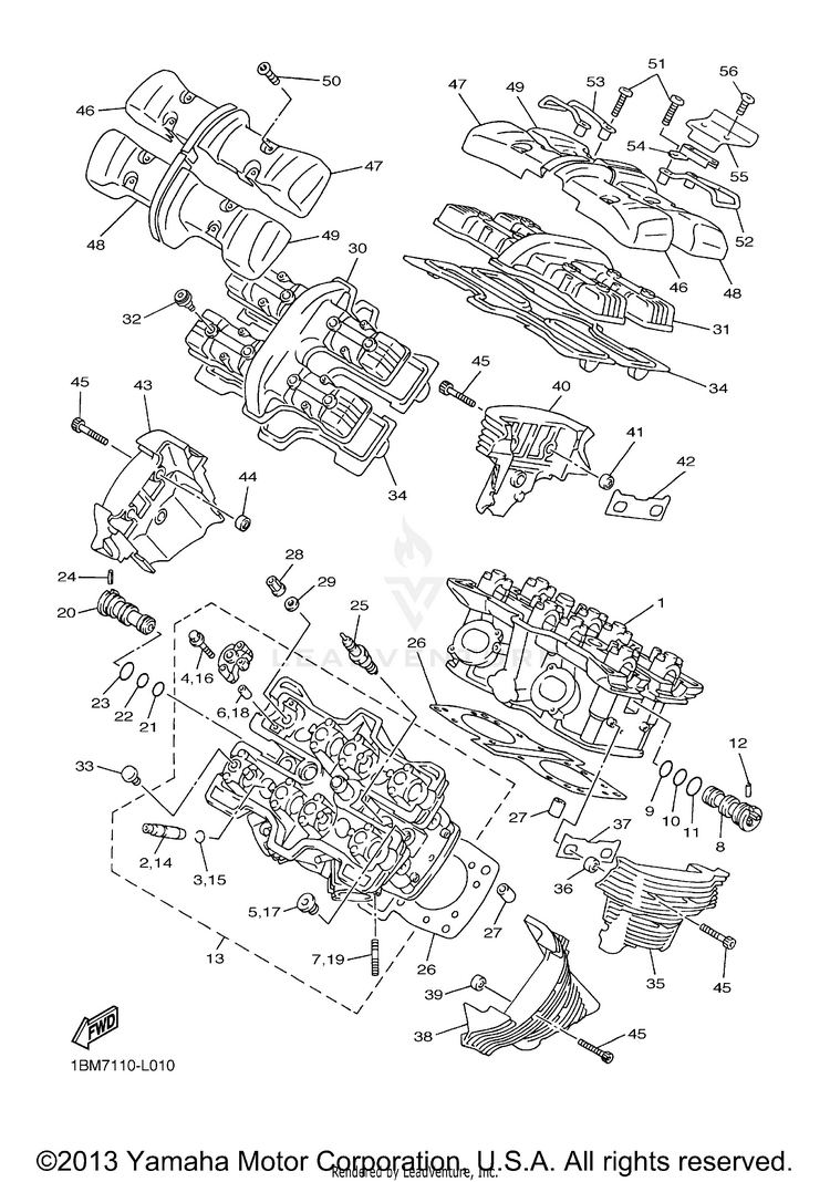 Cylinder Head Schematic