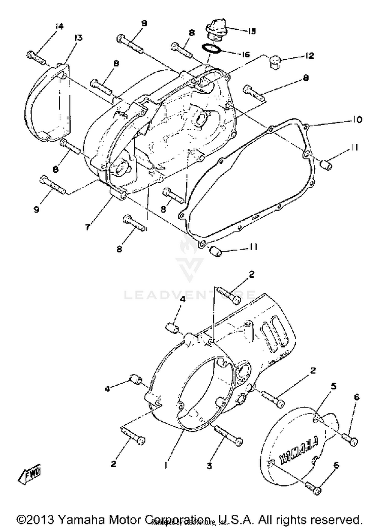 Crankcase Cover Schematic