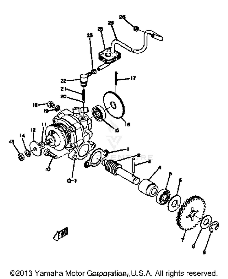 Oil Pump Yz80b Schematic