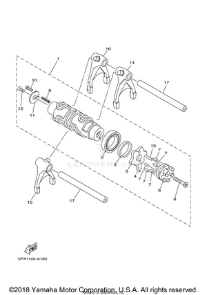 Shift Cam Fork Schematic