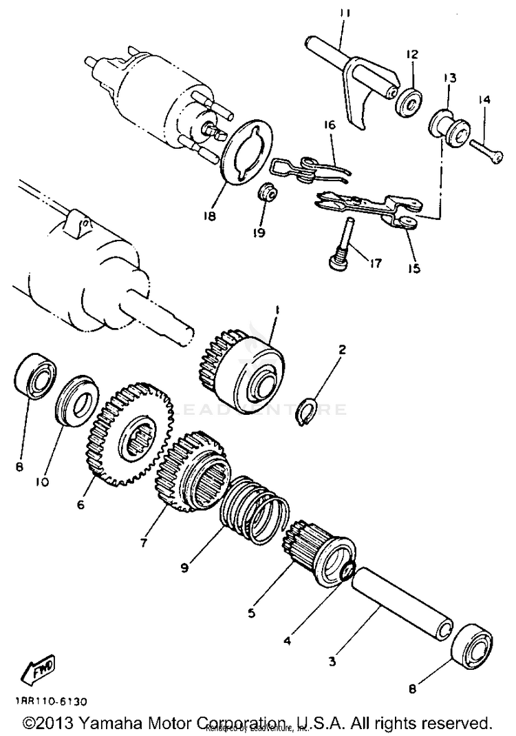 Starter Clutch Schematic