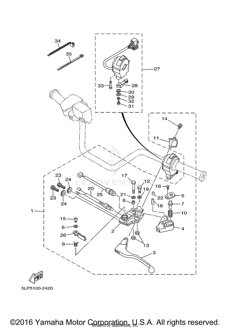 Handle Switch Lever Schematic
