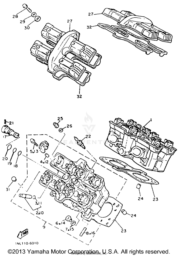 Cylinder Head Schematic