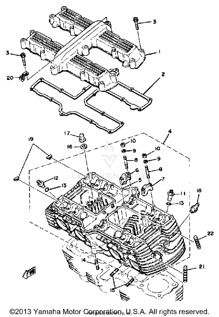 Cylinder Head Cover-Cylinder Head Schematic