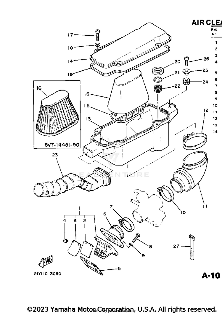 Air Cleaner Schematic