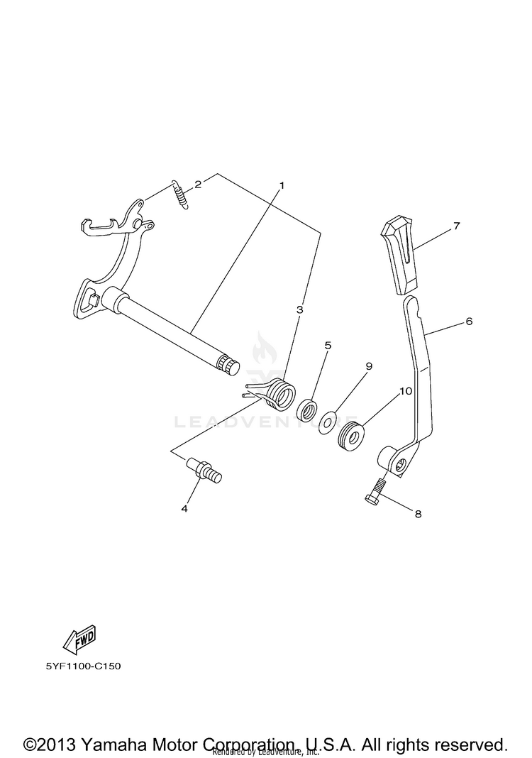 Shift Shaft Schematic