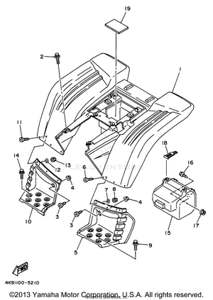 Rear Fender Schematic